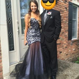 Black and White Prom dress